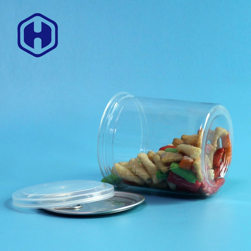 Transparent Leak Proof Recyclable Pet Easy Open Can / Easy Open Pet Can For Dry Food