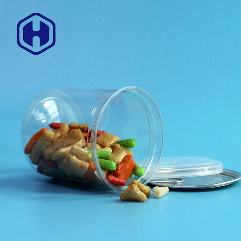 Transparent Leak Proof Recyclable Pet Easy Open Can / Easy Open Pet Can For Dry Food