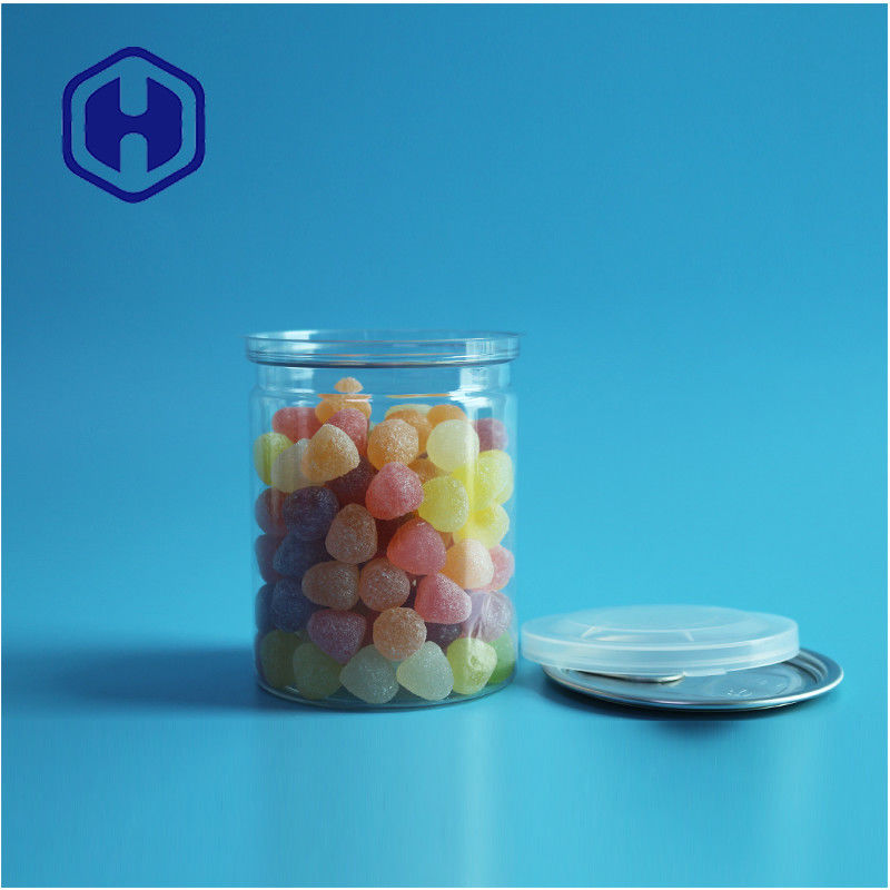 Transparent Airtight PET Easy Open Cans Plastic / PET Food Can For Leak Proof Packaging