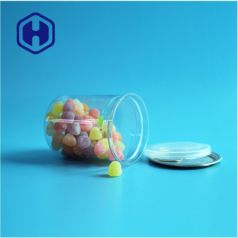 Transparent Airtight PET Easy Open Cans Plastic / PET Food Can For Leak Proof Packaging