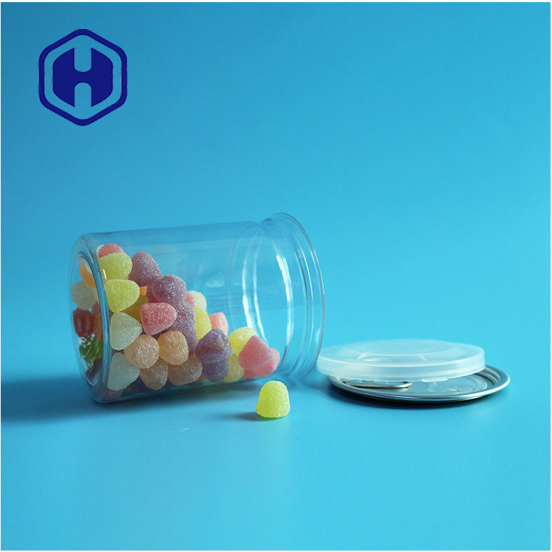 Transparent Airtight PET Easy Open Cans Plastic / PET Food Can For Leak Proof Packaging
