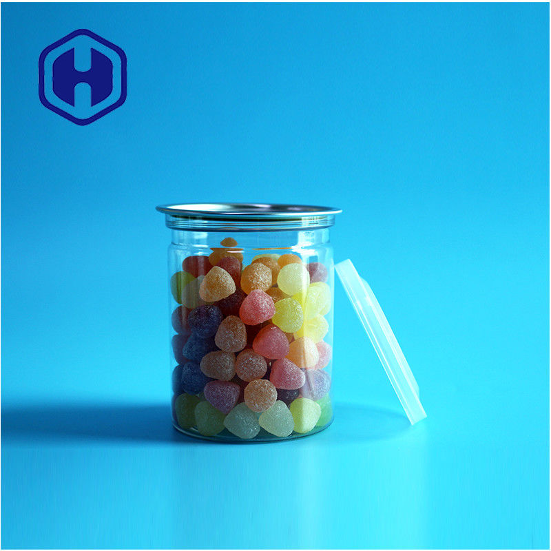 Transparent Airtight PET Easy Open Cans Plastic / PET Food Can For Leak Proof Packaging