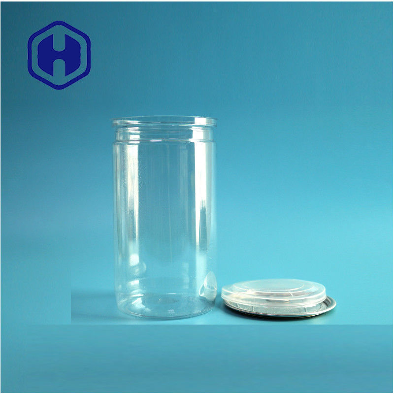 500ml Customize Designs Snack Food Products Reusable PET Plastic Cans For Food Packaging