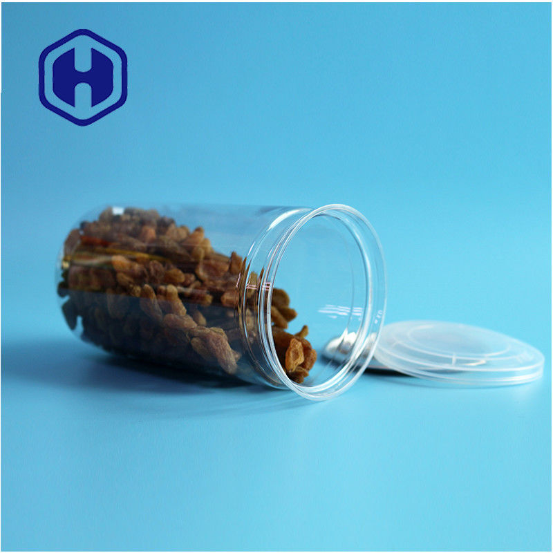 500ml Customize Designs Snack Food Products Reusable PET Plastic Cans For Food Packaging