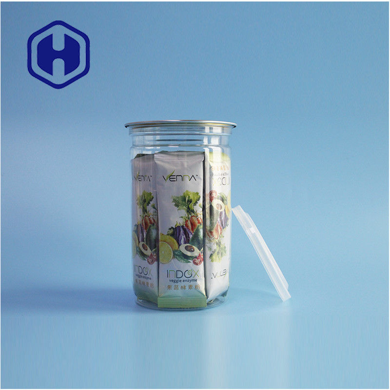 Spice Snacks Effortless Opening 307# PET Cylindrical Cans For Convenient Food Packaging