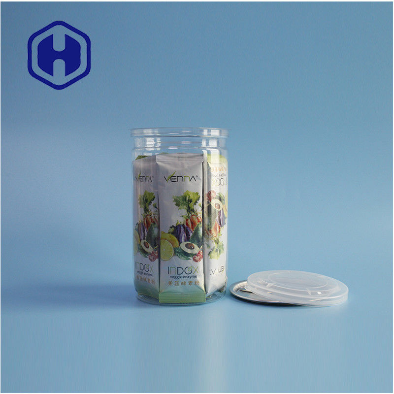 Spice Snacks Effortless Opening 307# PET Cylindrical Cans For Convenient Food Packaging