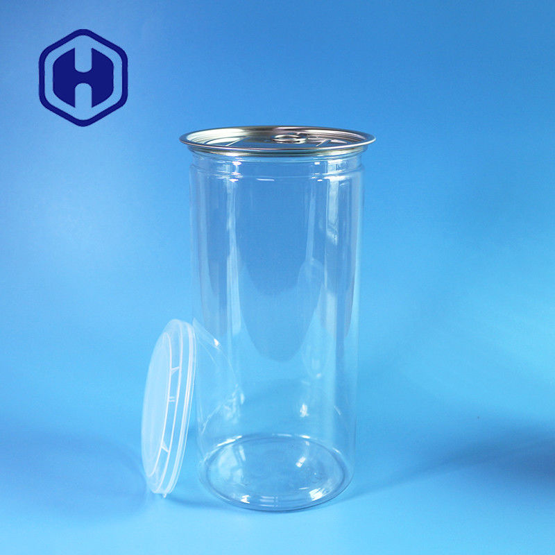 1380ml Popcorn Beans Clear PET Can With Wide Mouth For Effortless Filling And Dispensing