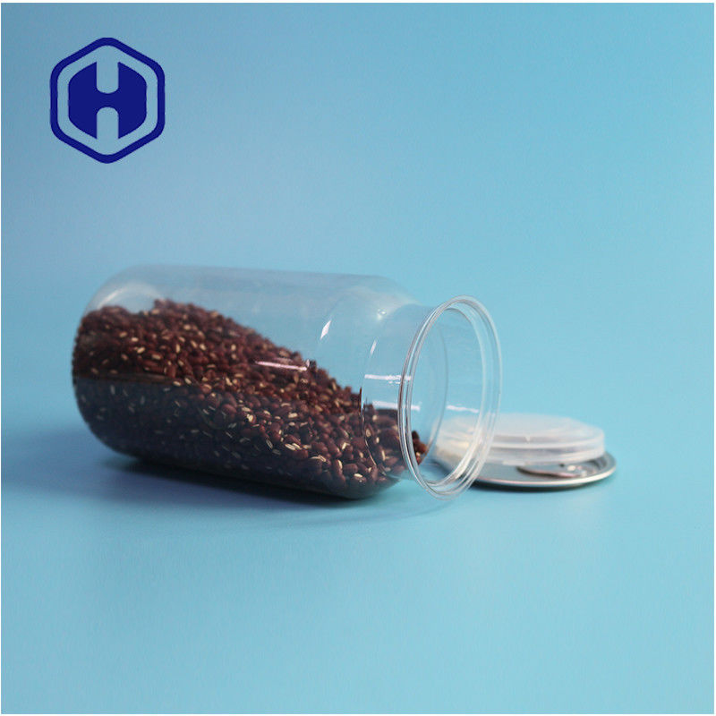 Clear PET Plastic Cans For Dry Food And Spices With Leak Proof And Easy Open Design