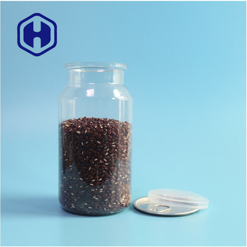 Clear PET Plastic Cans For Dry Food And Spices With Leak Proof And Easy Open Design