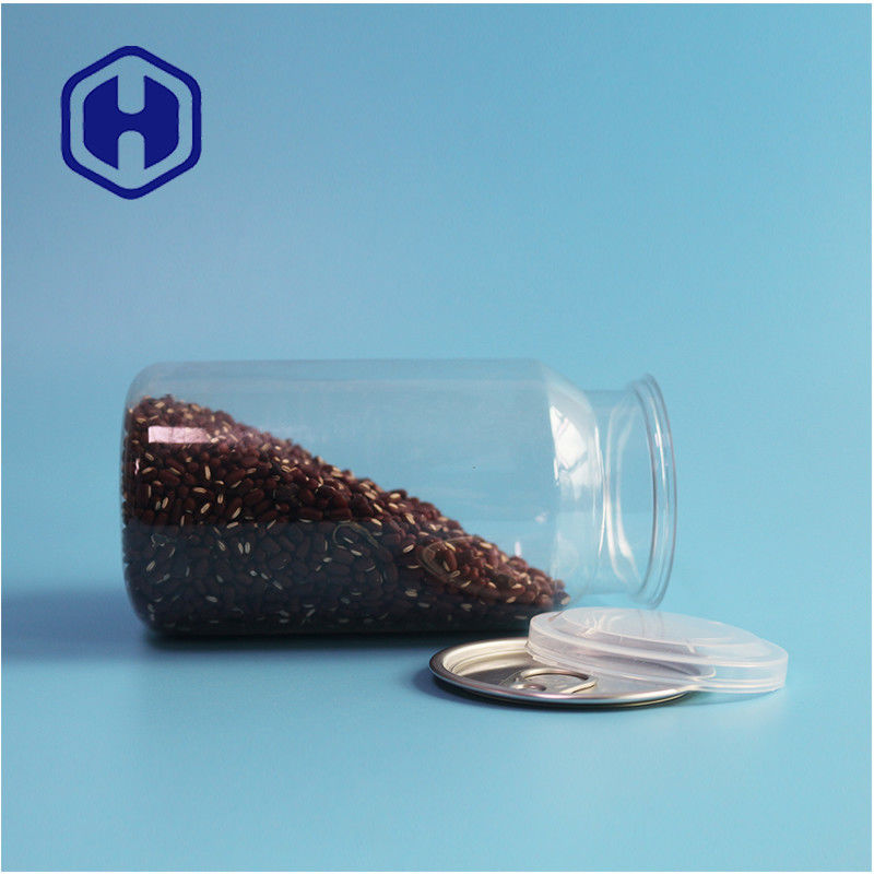 Clear PET Plastic Cans For Dry Food And Spices With Leak Proof And Easy Open Design