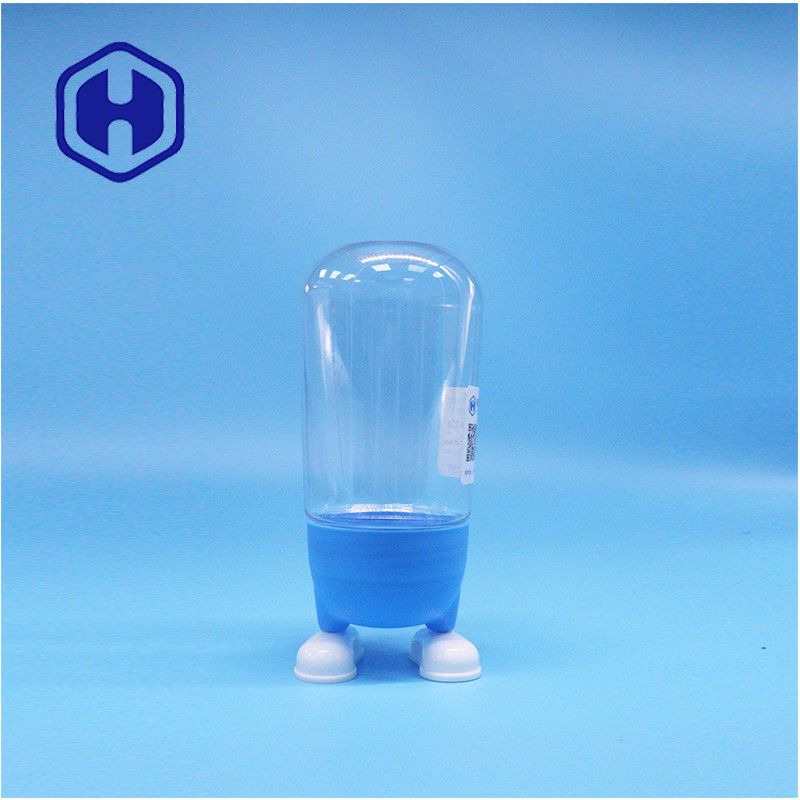 Unique Shaped Plastic Food Grade Candy Sugar Cookies Gift Clear Jar Fancy Screw Lid