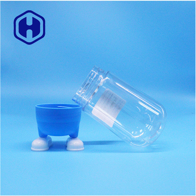 Unique Shaped Plastic Food Grade Candy Sugar Cookies Gift Clear Jar Fancy Screw Lid