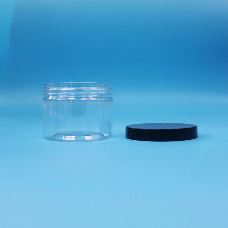 Clear Round Mouth Shape PET Plastic Jar For Black Tea Seed Toy Gift Candy Cooike