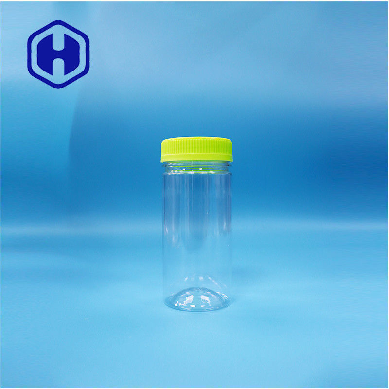 Clear Round Dried Food Plastic Gift Candies Sugar Nuts PET Jar Screw Top Lid