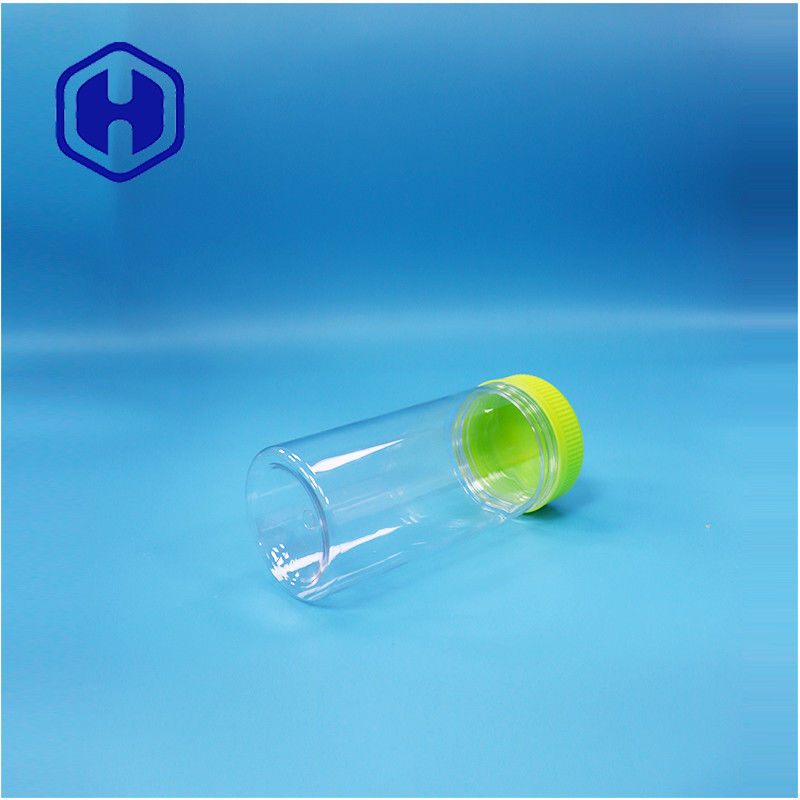 Clear Round Dried Food Plastic Gift Candies Sugar Nuts PET Jar Screw Top Lid
