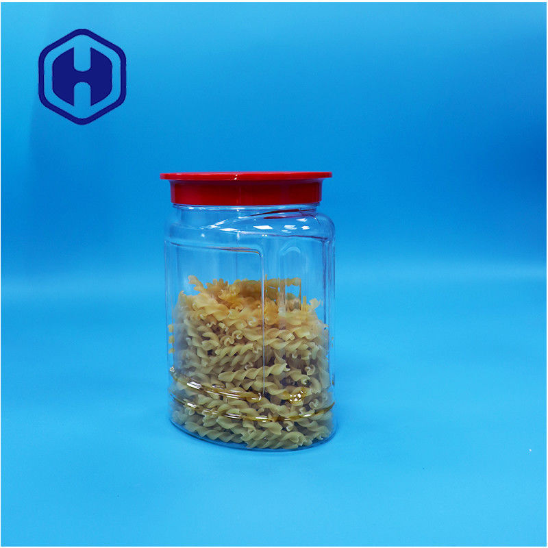 Oval Shaped Clear Plastic Nuts Candies Pepper Cookies Baby Food Jar Screw Top Lid