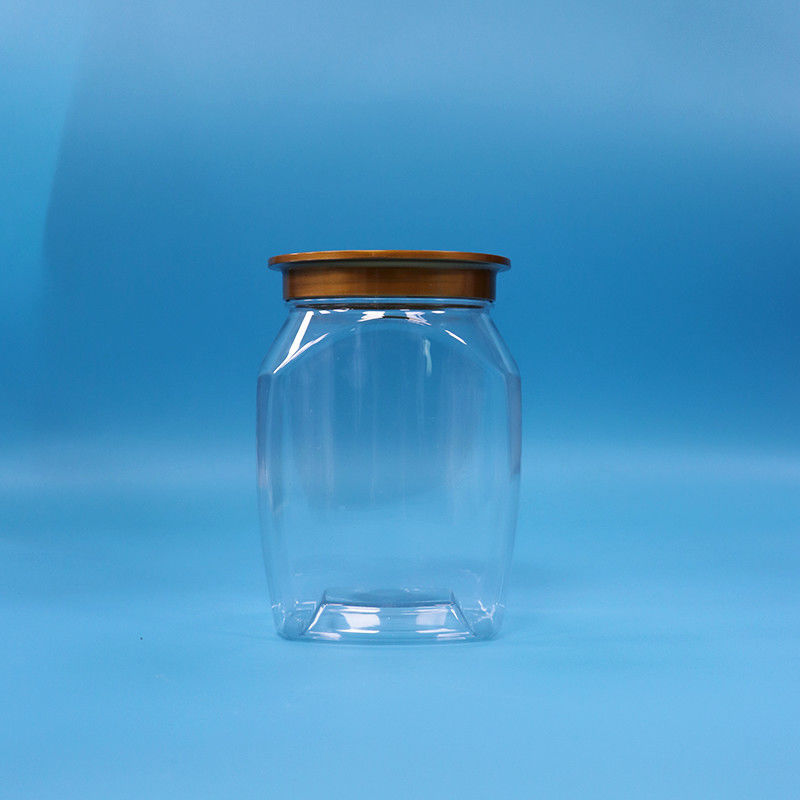 Good Quality Baby Food Clear Plastic PET Food Storage Candy Cookies Jar Seal Lid