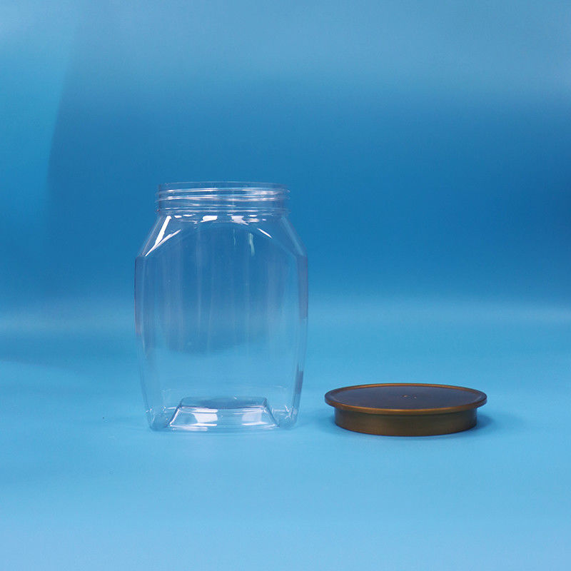 Good Quality Baby Food Clear Plastic PET Food Storage Candy Cookies Jar Seal Lid