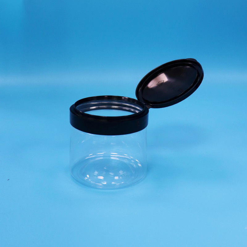 Food Grade Transparent Small Round Plastic Food Storage Jar Plastic Screw Top Lid