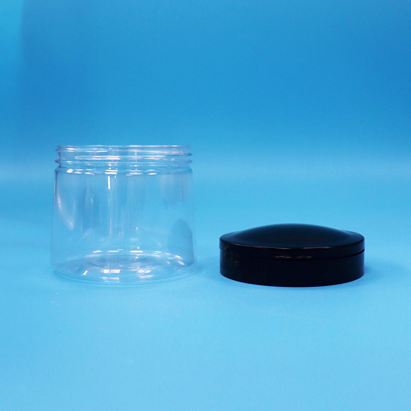 Food Grade Transparent Small Round Plastic Food Storage Jar Plastic Screw Top Lid