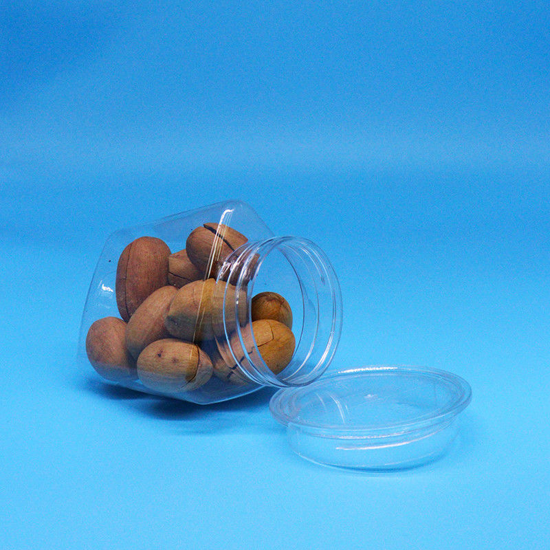 Cookie Food Candy Food Grade Clear Triangle Shape PET Plastic Clear Jar Clear Lid