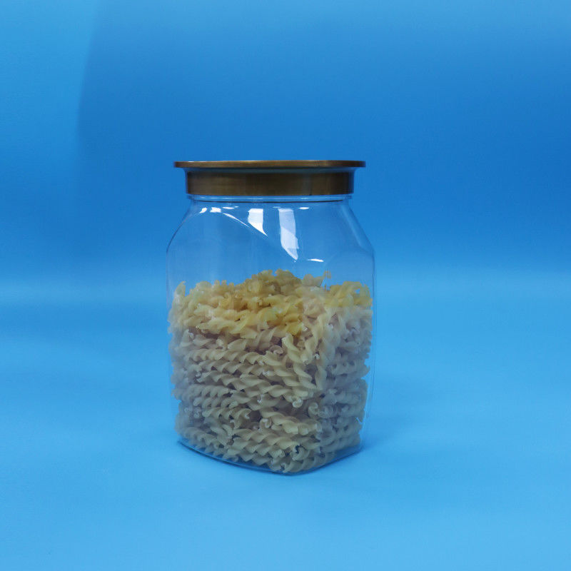 Baby Food High Quality Transparent Plastic PET Food Storage Jar Seal Lid For Nuts