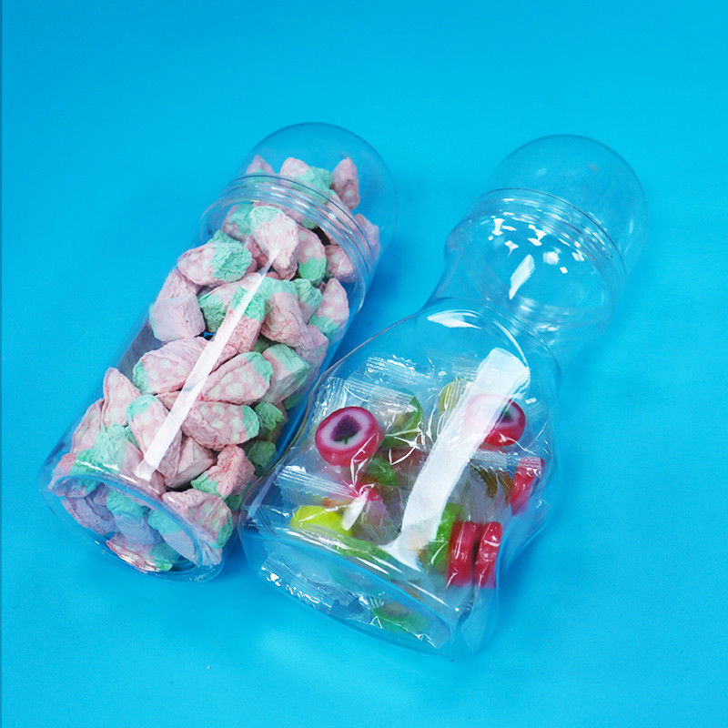 Baby Food Screw Lid Clear Plastic PET Food Grade Jar New Design For Hard Candy