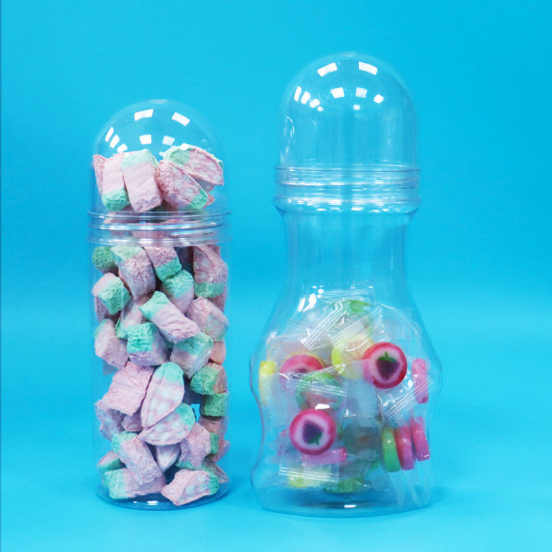 Baby Food Screw Lid Clear Plastic PET Food Grade Jar New Design For Hard Candy