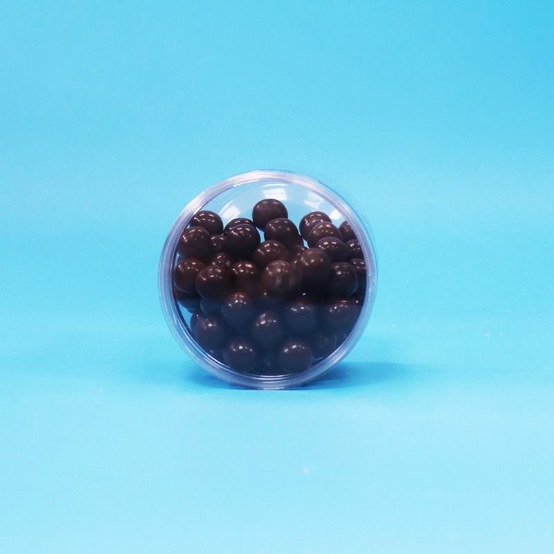 Clear PET Plastic Dry Food Candy Cookies Nuts Gift Jars Screw Flat Lids Food Grade