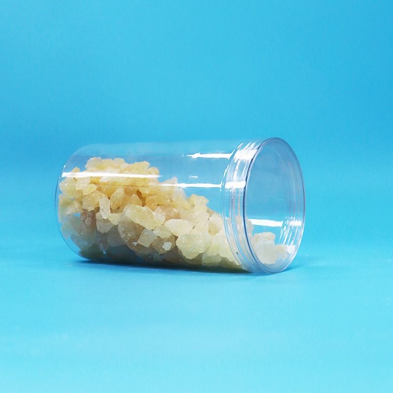 Bpa Free Clear Screw Cap Transparent Round Shape PET Plastic Candy Cookies Nuts Jar