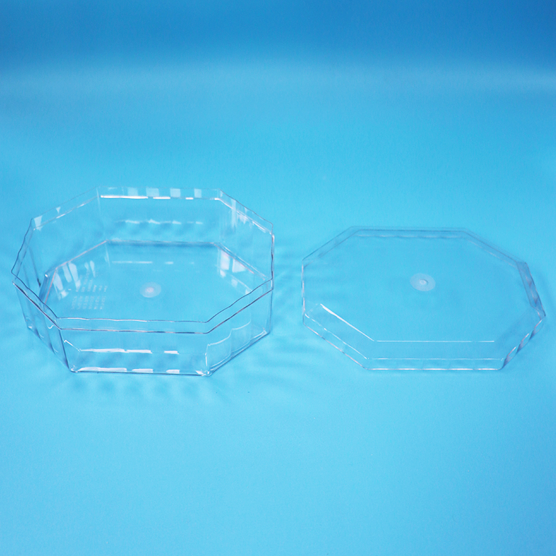 Food Grade Empty Dried Fruit Candy Chocolate Cookies PET Plastic Octagon Packaging Box