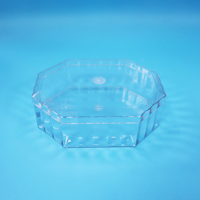 Food Grade Empty Dried Fruit Candy Chocolate Cookies PET Plastic Octagon Packaging Box