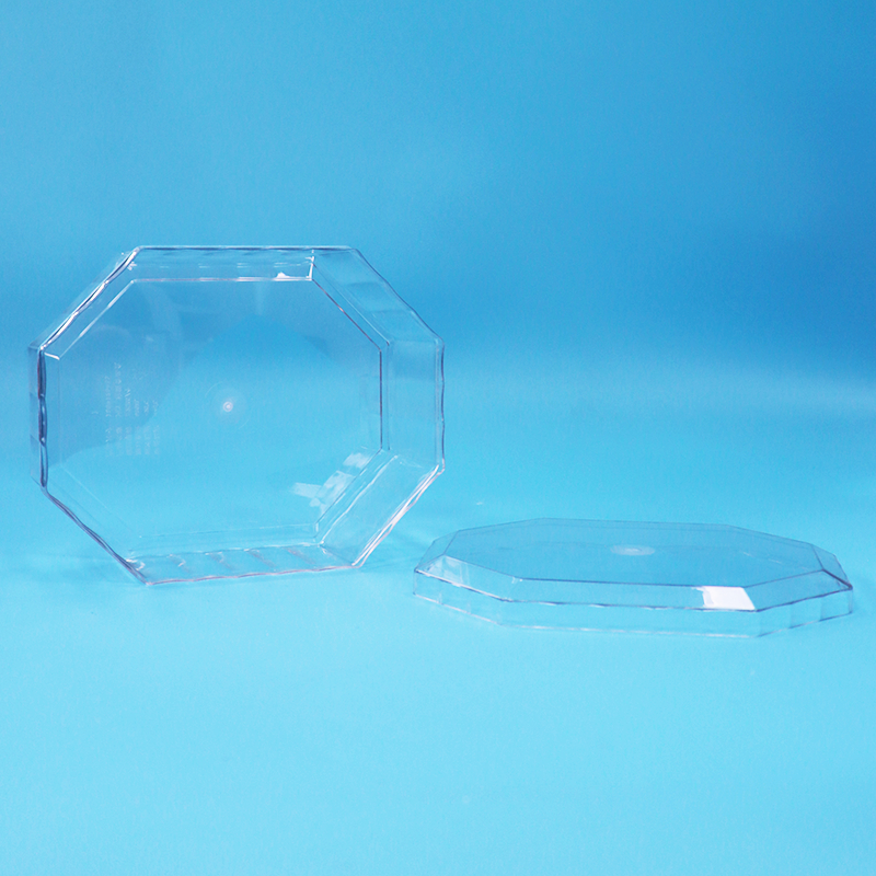 Food Grade Empty Dried Fruit Candy Chocolate Cookies PET Plastic Octagon Packaging Box