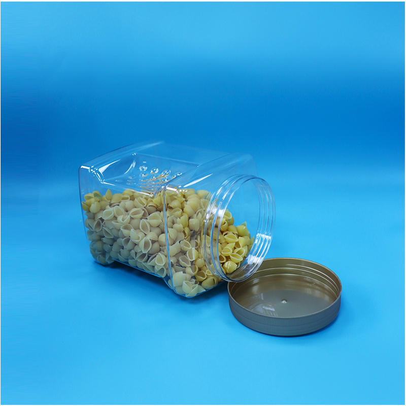 Clear Screw Lid Grip PET Jars For Dried Red Bayberry Nuts Cookies Candy Food Grade