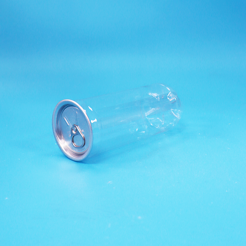Food Grade Leak-Proof Empty Clear Plastic PET Soda Frutt Juice Can Easy Open Lid