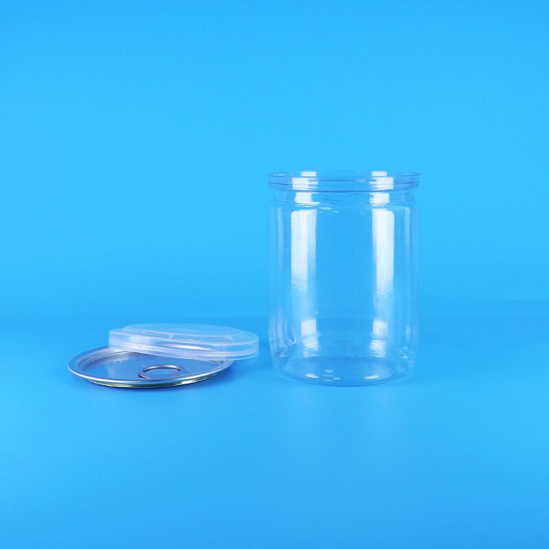 Organic Wild Jungle Peanuts Dried Food Easy Open Ends Plastic Tube Clear PET Popcorn Cans