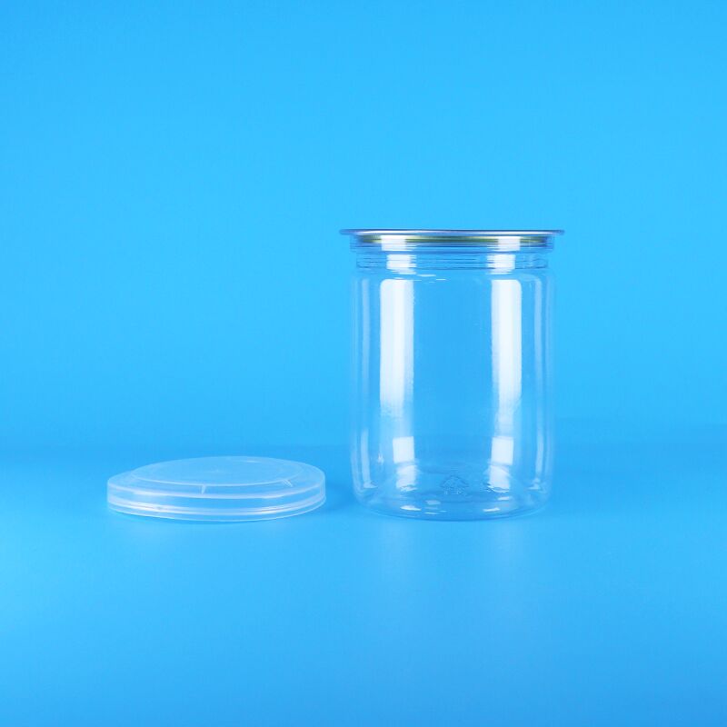 Organic Wild Jungle Peanuts Dried Food Easy Open Ends Plastic Tube Clear PET Popcorn Cans