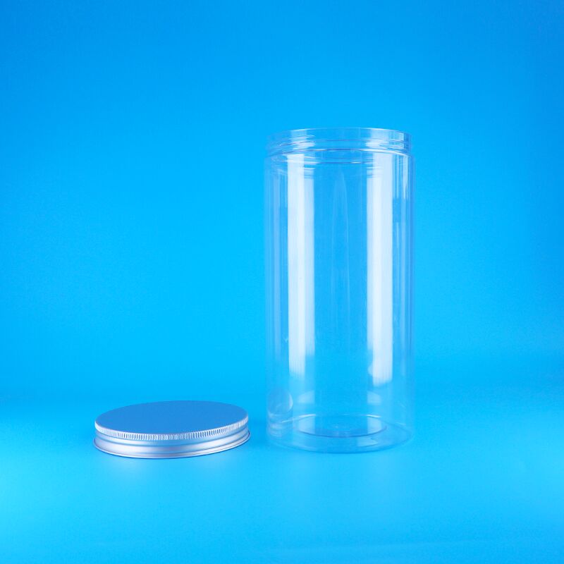 Screw Lids Wide Mouth Clear Airtight Tall Round Plastic Dry Food Bear Biscuit Jars