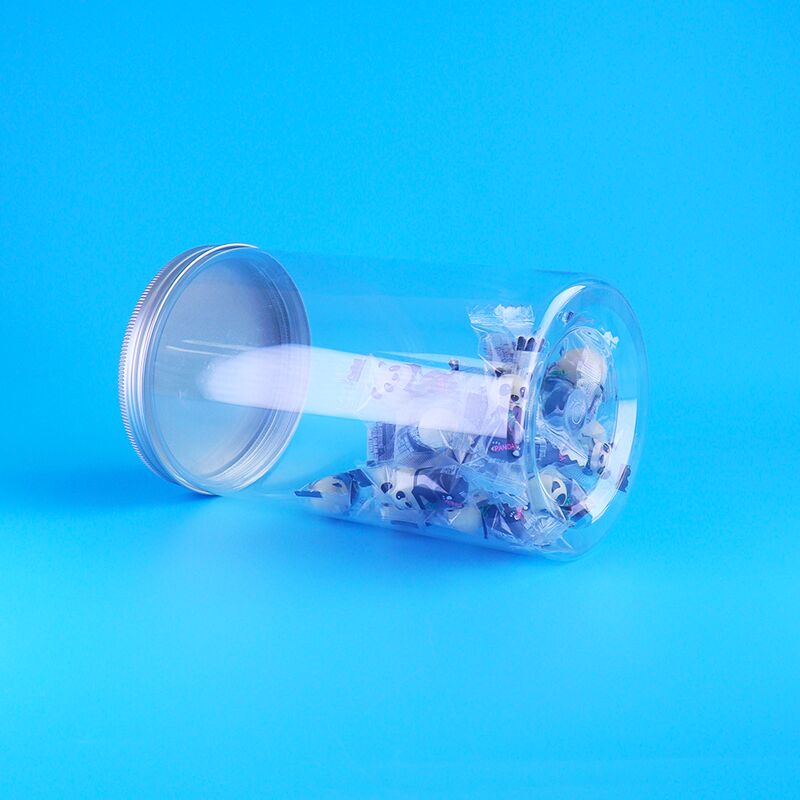 Clear Leak Proof Millet Cranberry Cookies Shelled Melon Seed Round PET Jars Screw Caps