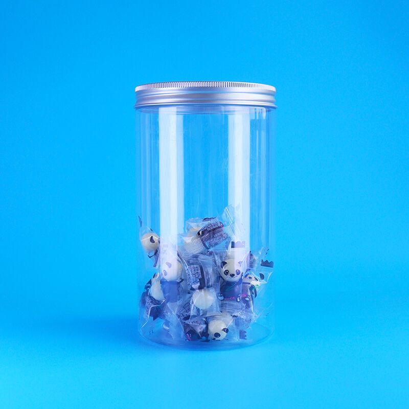 Clear Leak Proof Millet Cranberry Cookies Shelled Melon Seed Round PET Jars Screw Caps