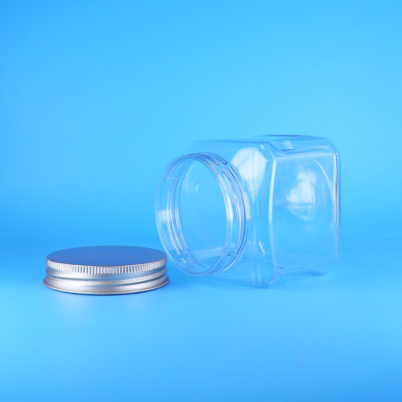 Food Packaging Premium Clear Square Jar Ideal For Storing Grains Nuts Seeds Dried Foods