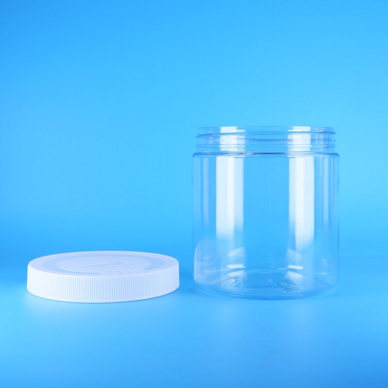 Clear PET Food Safe Plastic Jars For Sweets Candy Cereals Chocolates Reliable Packaging