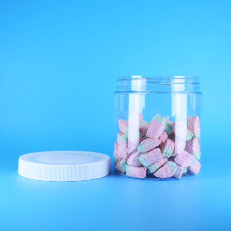 Transparent PET Plastic Jars For Bakery Cakes Crisps Cookies Products Safe Storage