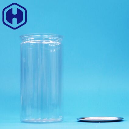 PET Transparent Plastic Easy Open Sealing Packing Can For Food Candy Drink Beverage