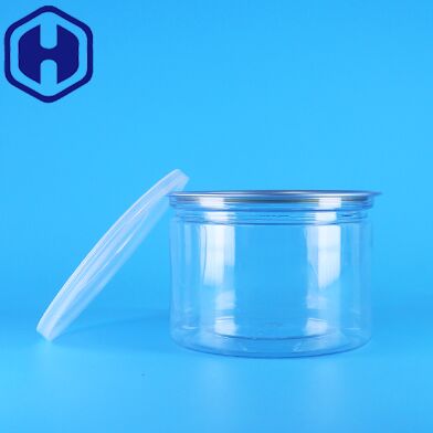 Plastic PET Round Easy Open Lid For Food Candy Cookies Snack Tea Tin Packaging Can