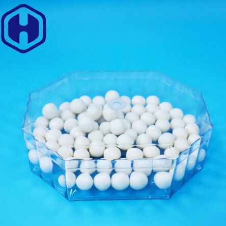 Empty Dried Fruit Candy Nuts Cookies PET Plastic Octagon Packaging Box Food Grade
