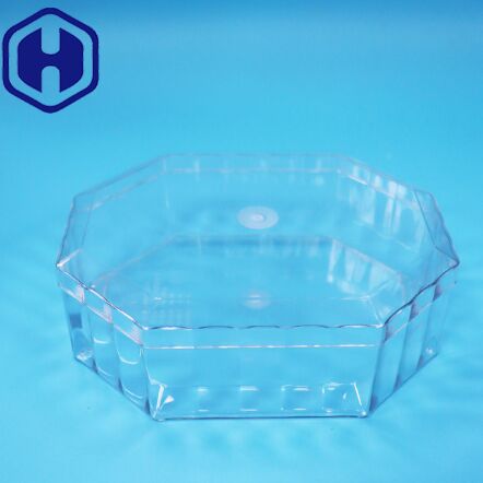 Food Grade Empty Dried Fruit Candy Chocolate Cookies PET Plastic Octagon Packaging Box