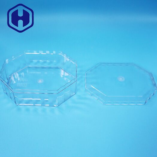 Food Grade Empty Dried Fruit Candy Chocolate Cookies PET Plastic Octagon Packaging Box