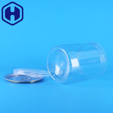 Organic Wild Jungle Peanuts Dried Food Easy Open Ends Plastic Tube Clear PET Popcorn Cans