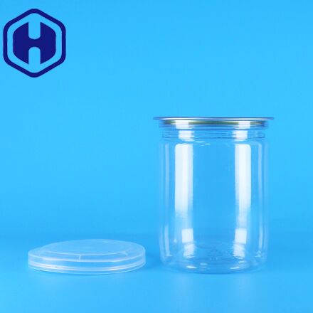 Organic Wild Jungle Peanuts Dried Food Easy Open Ends Plastic Tube Clear PET Popcorn Cans
